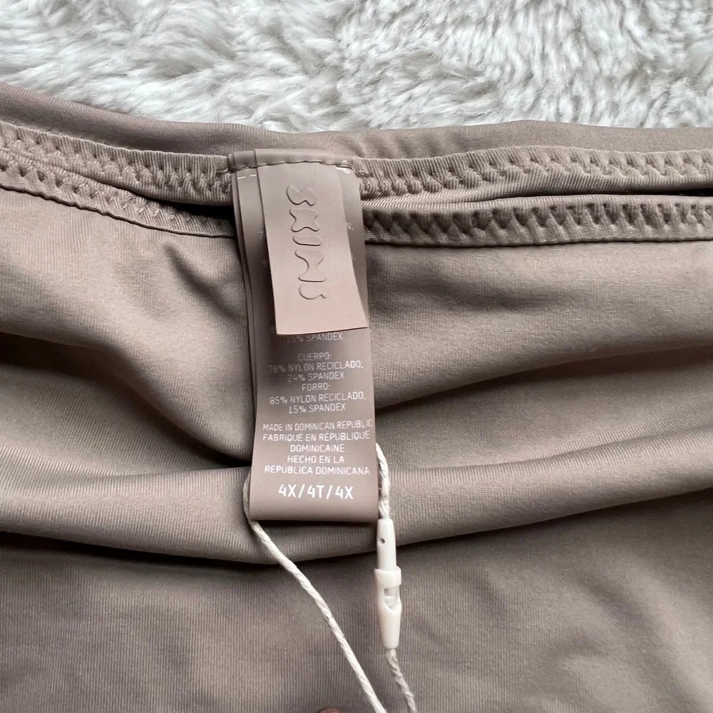 SKIMS Recycled Swim Mid Waist Bottom Desert Taupe Brown SW-MWB-0748 Women 4X NWT